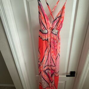 Vibrant Multicolor Maxi Dress